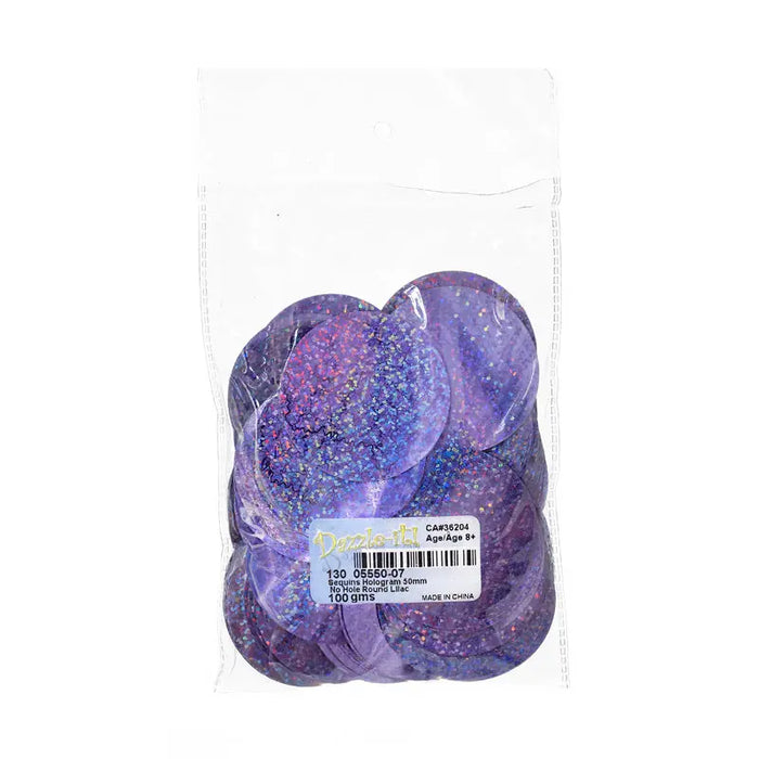 Sequins Hologram 50mm No Hole Round 