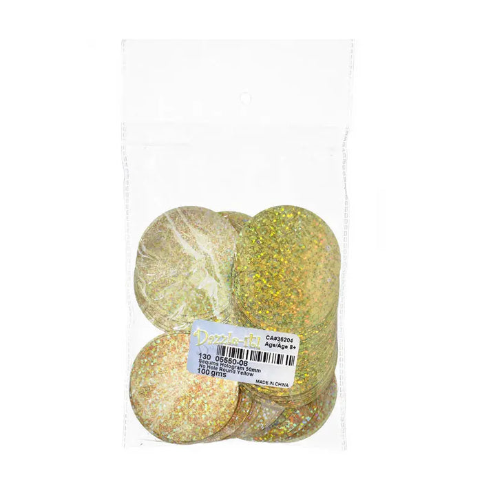 Sequins Hologram 50mm No Hole Round 