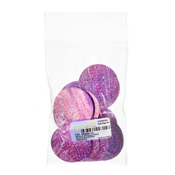 Sequins Hologram 50mm No Hole Round 