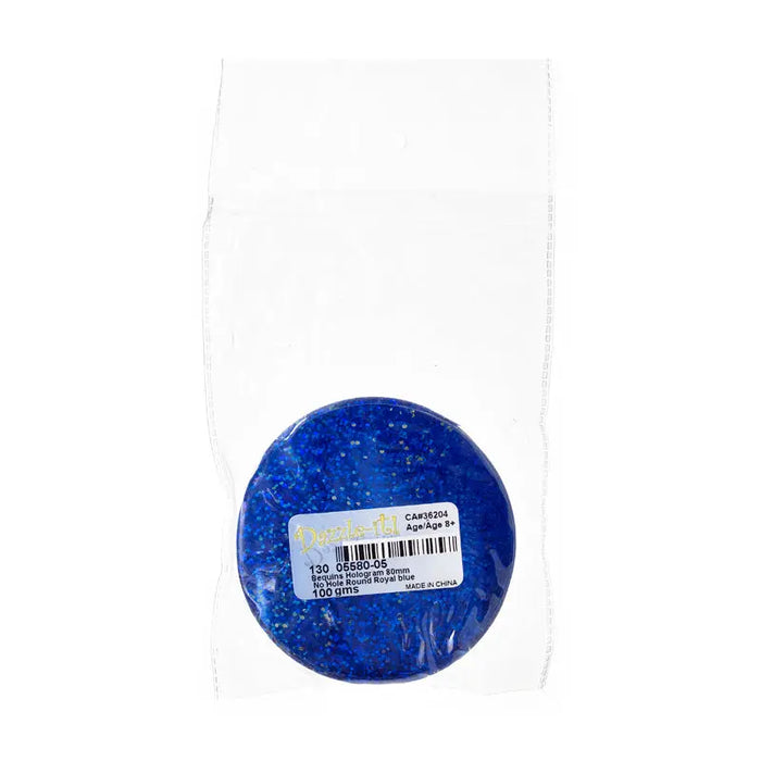 Sequins Hologram 80mm No Hole Round 