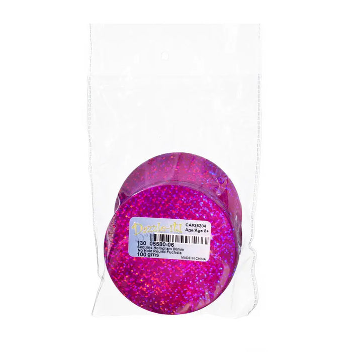 Sequins Hologram 80mm No Hole Round 