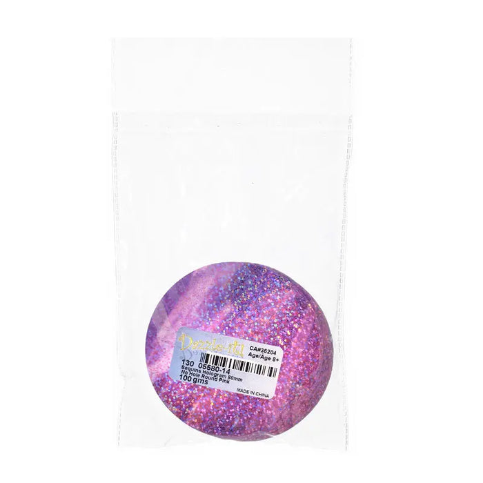 Sequins Hologram 80mm No Hole Round 