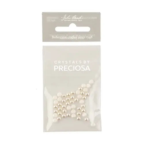 Preciosa Czech Crystal Pearl Flatback Cabochon 131 80