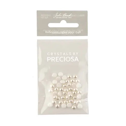 Preciosa Czech Crystal Pearl Flatback Cabochon 131 80