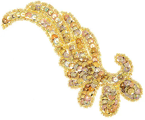 Motif Beaded 13x5.5cm Wings 2pcs  AB - Cosplay Supplies Inc