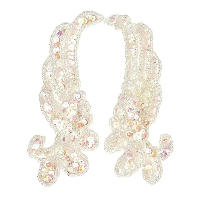 Motif Beaded 13x5.5cm Wings 2pcs  AB