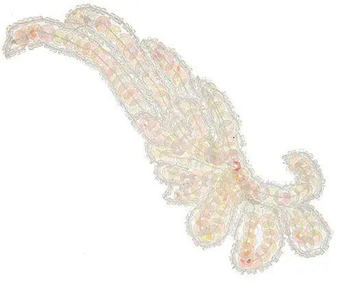 Motif Beaded 13x5.5cm Wings 2pcs  AB - Cosplay Supplies Inc