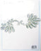 Motif Beaded 19.5x7.5cm Fancy Flower Silver AB