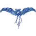 Motif Sequin/Beads 21x11.5cm Wings With Fringe - Cosplay Supplies Inc