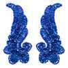 Motif Sequin/Beads 11x4.5cm Wings 2pc  Hologram