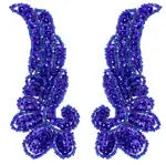 Motif Sequin/Beads 11x4.5cm Wings 2pc  Hologram - Cosplay Supplies Inc