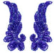 Motif Sequin/Beads 11x4.5cm Wings 2pc  Hologram - Cosplay Supplies Inc