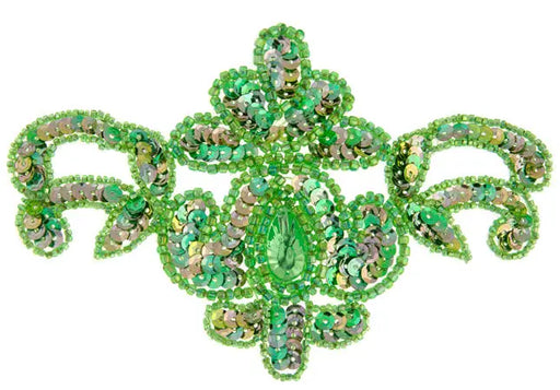 Motif Sequin 15.5x9.5cm  Hologram With Matching Stone