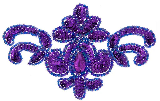 Motif Sequin 15.5x9.5cm  Hologram With Matching Stone