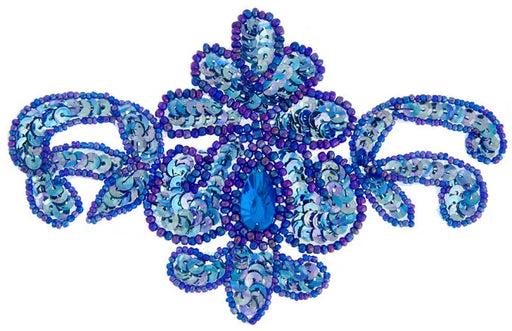Motif Sequin 15.5x9.5cm  Hologram With Matching Stone
