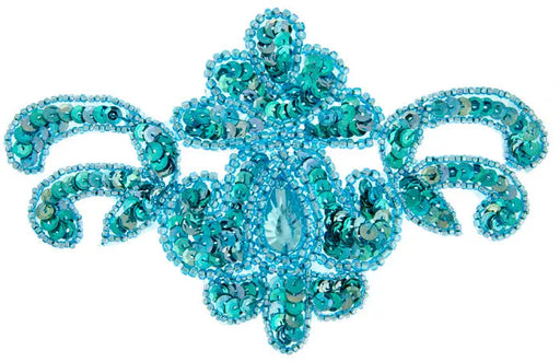 Motif Sequin 15.5x9.5cm  Hologram With Matching Stone