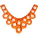 Motif Sequin/Beads 27x11.5cm U Shape W/ Crystal Stones - Cosplay Supplies Inc