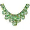Motif Sequin/Beads 27x11.5cm U Shape W/ Crystal Stones