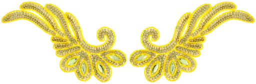 Motif Sequin/Beads 18.5x9cm Wing 2pc 