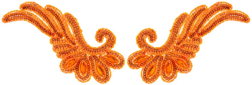Motif Sequin/Beads 18.5x9cm Wing 2pc 