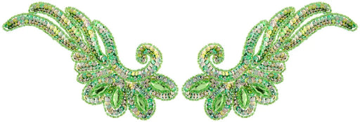 Motif Sequin/Beads 18.5x9cm Wing 2pc 