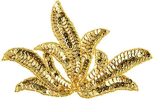 Motif Sequin/Beads Leaves 17x11cm - Cosplay Supplies Inc