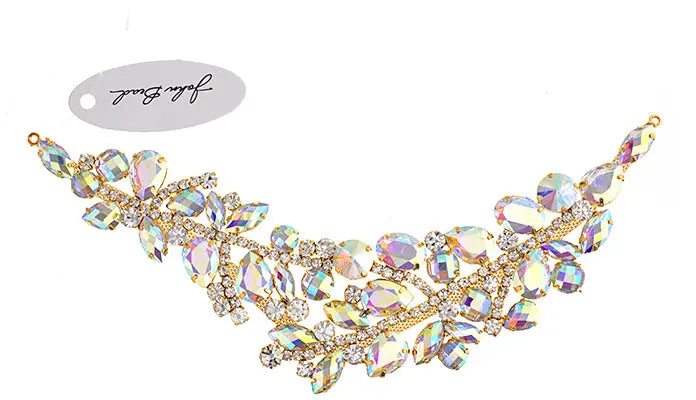 Crystal Motifs Fancy 22cm Crystal Aurora Borealis/Gold