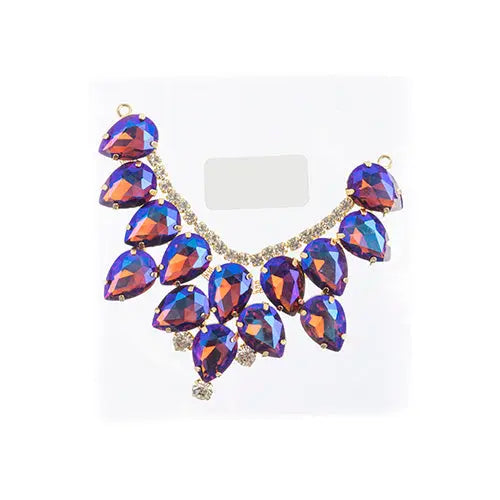 Crystal Motifs Drop 9cm Aurora Borealis 