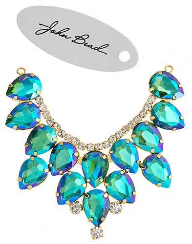 Crystal Motifs Drop 9cm Aurora Borealis 