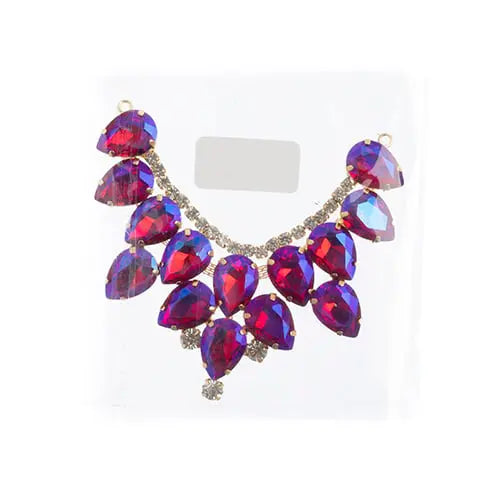 Crystal Motifs Drop 9cm Aurora Borealis 