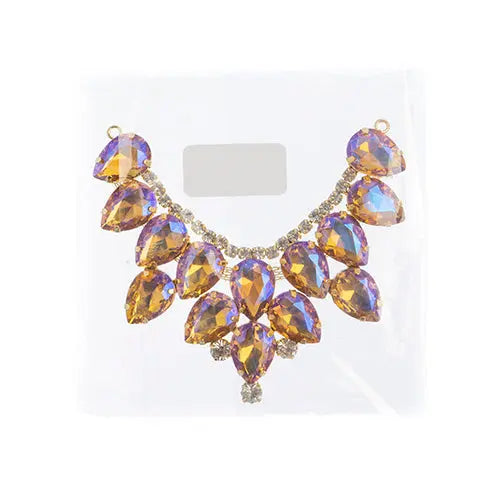 Crystal Motifs Drop 9cm Aurora Borealis 