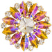 Crystal Motifs Round 4.5cm  Aurora Borealis/Gold - Cosplay Supplies Inc