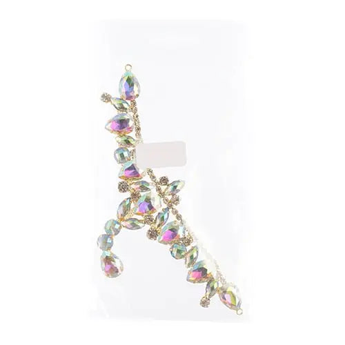 Crystal Motifs T-Shape 17x8.5cm Crystal Aurora Borealis/Gold