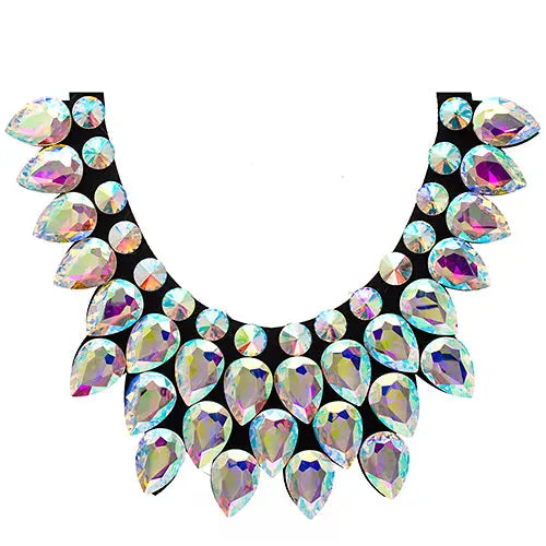 Crystal Motifs Necklace Attitude Crystal Aurora Borealis - Cosplay Supplies Inc