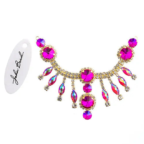 Crystal Motif Rivoli 157x57mm Dangle  Aurora Borealis