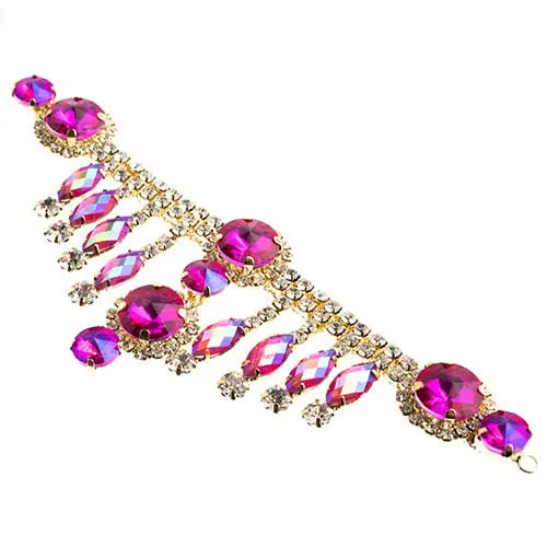 Crystal Motif Rivoli 157x57mm Dangle  Aurora Borealis - Cosplay Supplies Inc