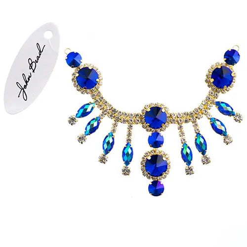 Crystal Motif Rivoli 157x57mm Dangle  Aurora Borealis