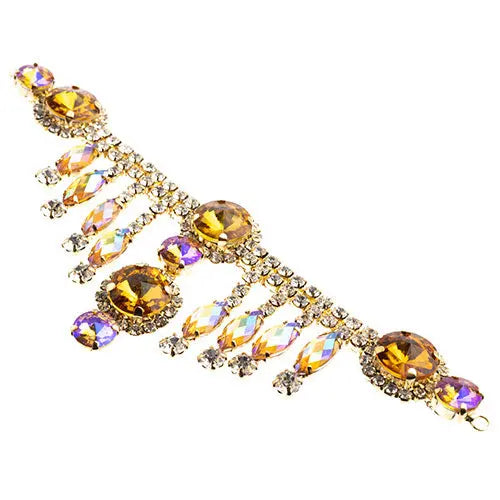 Crystal Motif Rivoli 157x57mm Dangle  Aurora Borealis - Cosplay Supplies Inc