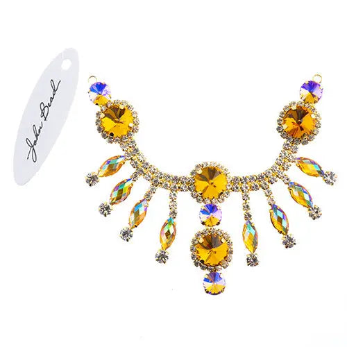 Crystal Motif Rivoli 157x57mm Dangle  Aurora Borealis