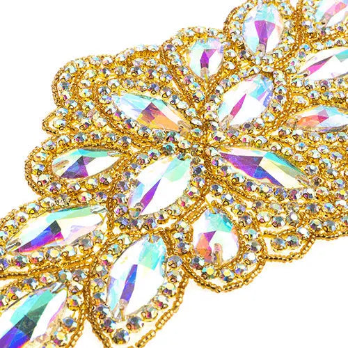 Crystal Motif Diamond Flower 115x230mm 