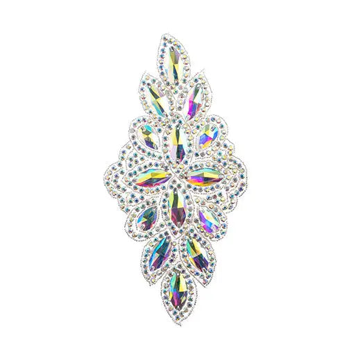 Crystal Motif Diamond Flower 115x230mm 