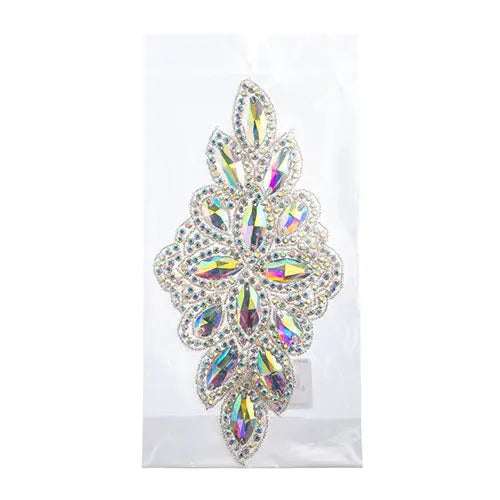 Crystal Motif Diamond Flower 115x230mm 
