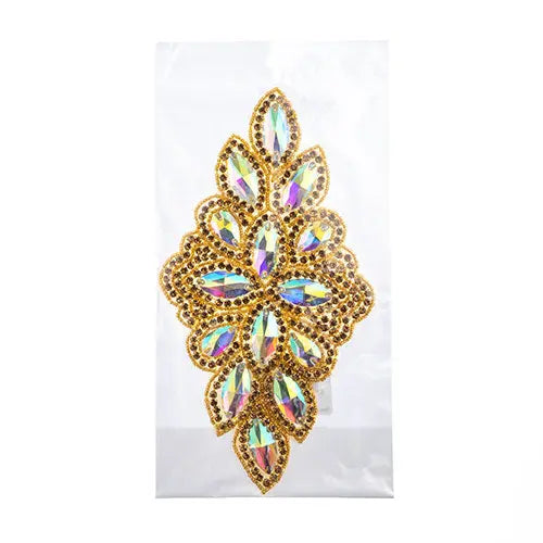 Crystal Motif Diamond Flower 115x230mm 