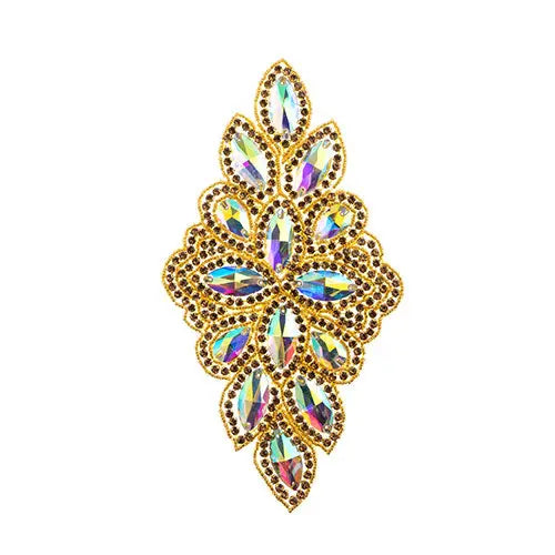 Crystal Motif Diamond Flower 115x230mm 