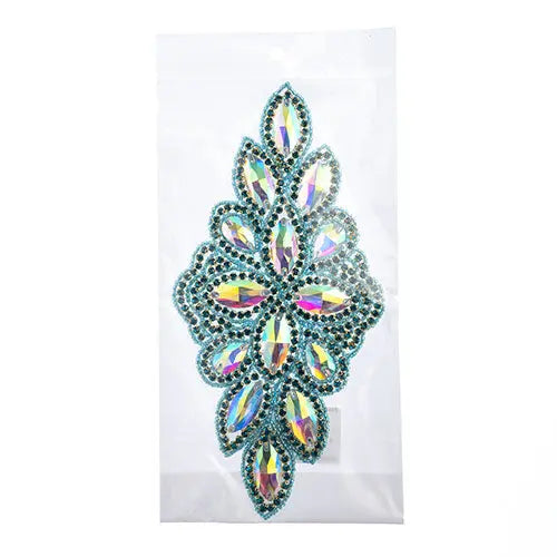 Crystal Motif Diamond Flower 115x230mm 
