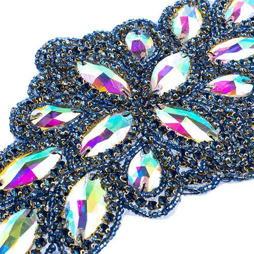 Crystal Motif Diamond Flower 115x230mm 