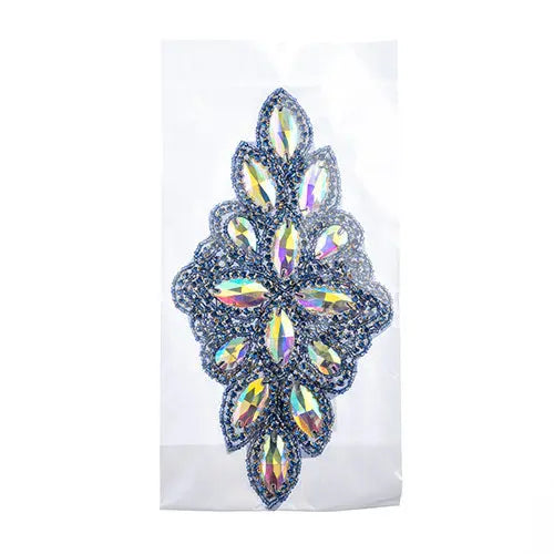 Crystal Motif Diamond Flower 115x230mm 