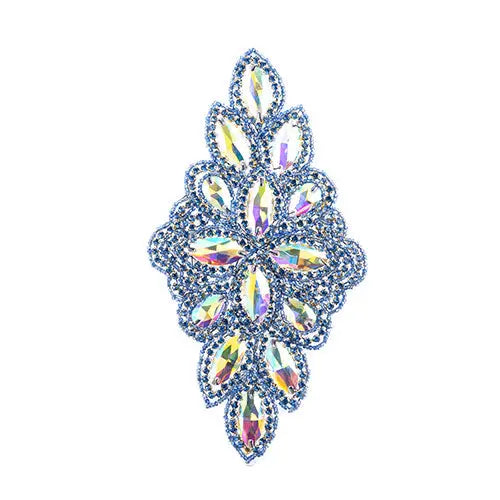 Crystal Motif Diamond Flower 115x230mm 