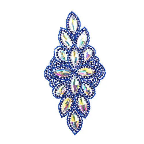 Crystal Motif Diamond Flower 115x230mm 