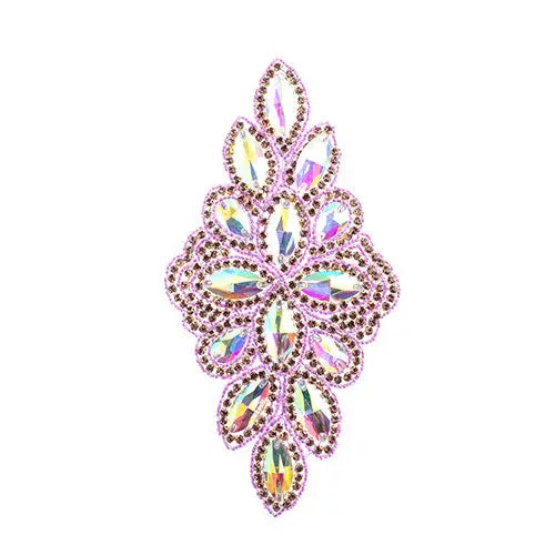 Crystal Motif Diamond Flower 115x230mm 